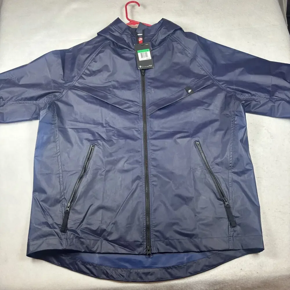 NIKE QS QUICK WATERPROOF JACKET MIDNIGHT NAVY AJ1400-410 MENS SIZE XL NWT $130